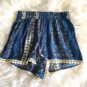 tillys flowy printed shorts
